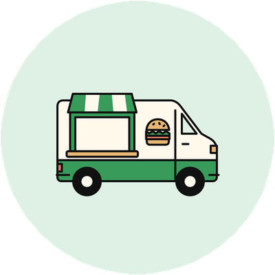 キッチンカーの公式イラスト